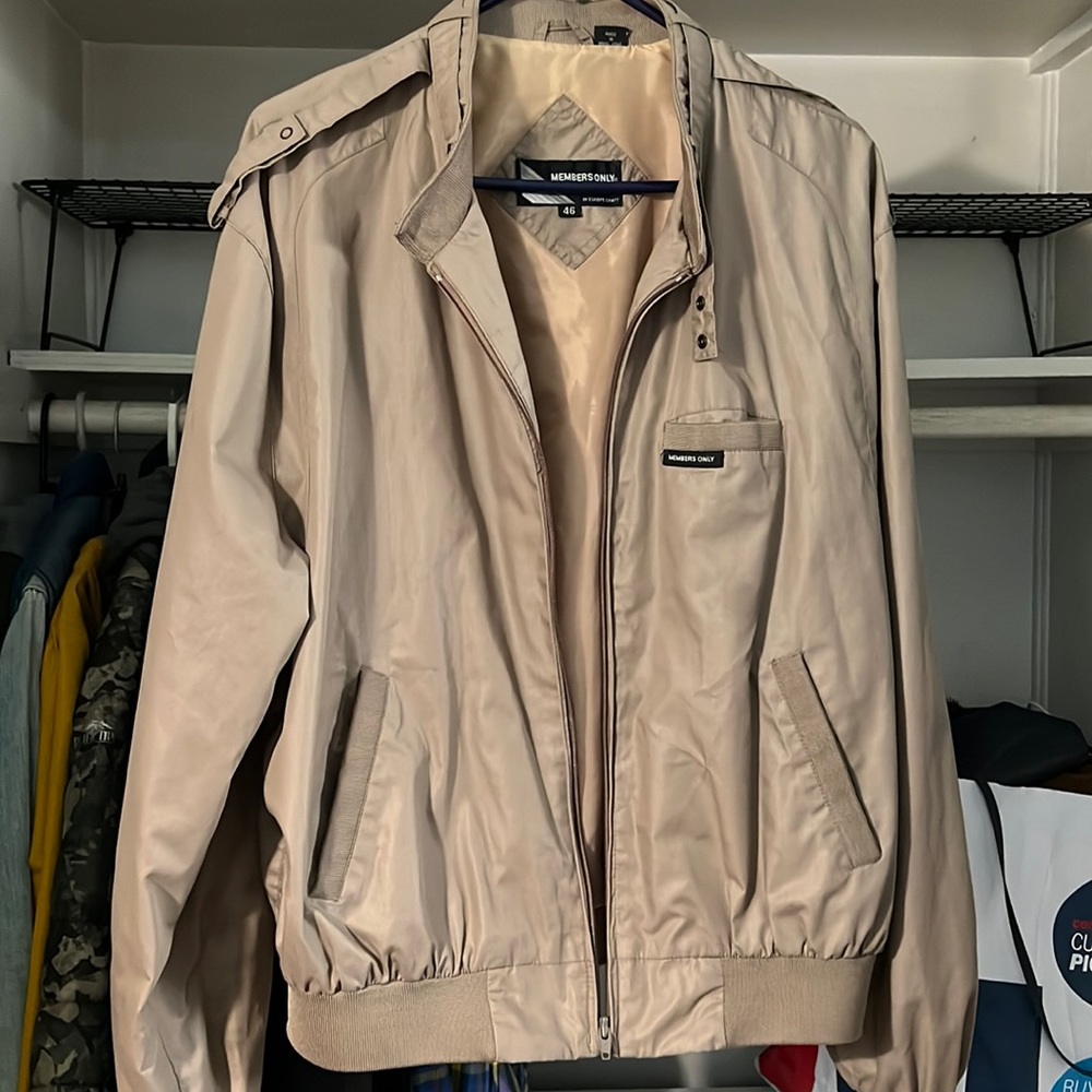 Vintage Medium Tan Members Only Jacket